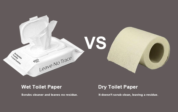 Comparison-between-wet-toilet-paper-and-traditional-toilet-paper