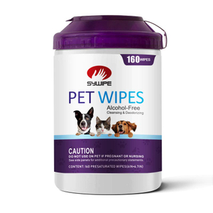 Wholesale Natural Deodorizing Wipes for Dogs, Cat Bath Wipes 160pcs