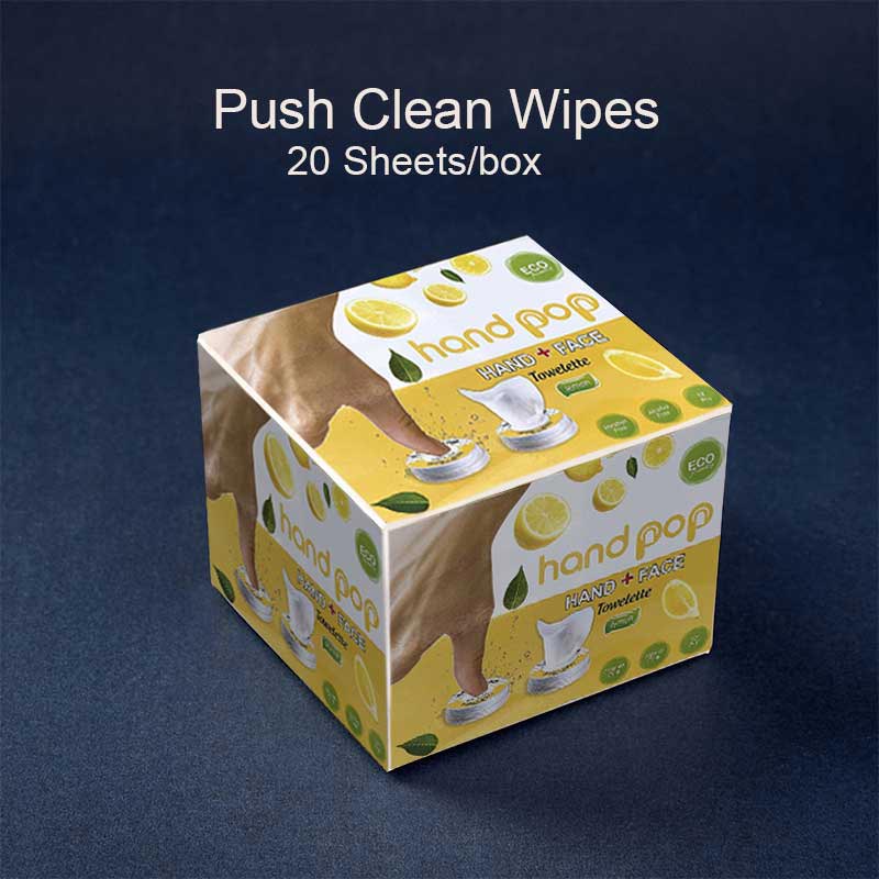 OEM 20 Single Push Clean Towelettes, Travel Face Wipes