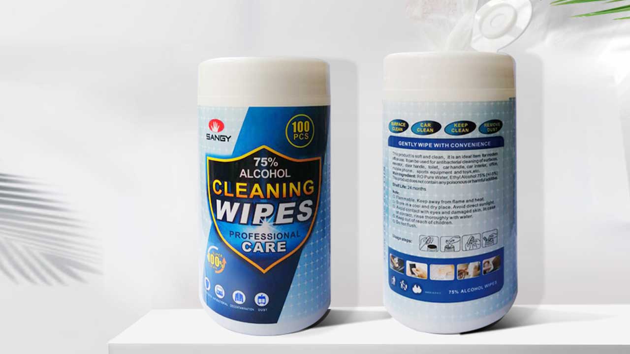 How the 75% Alcohol in Our 100-Piece Canister Wipes Fights Germs