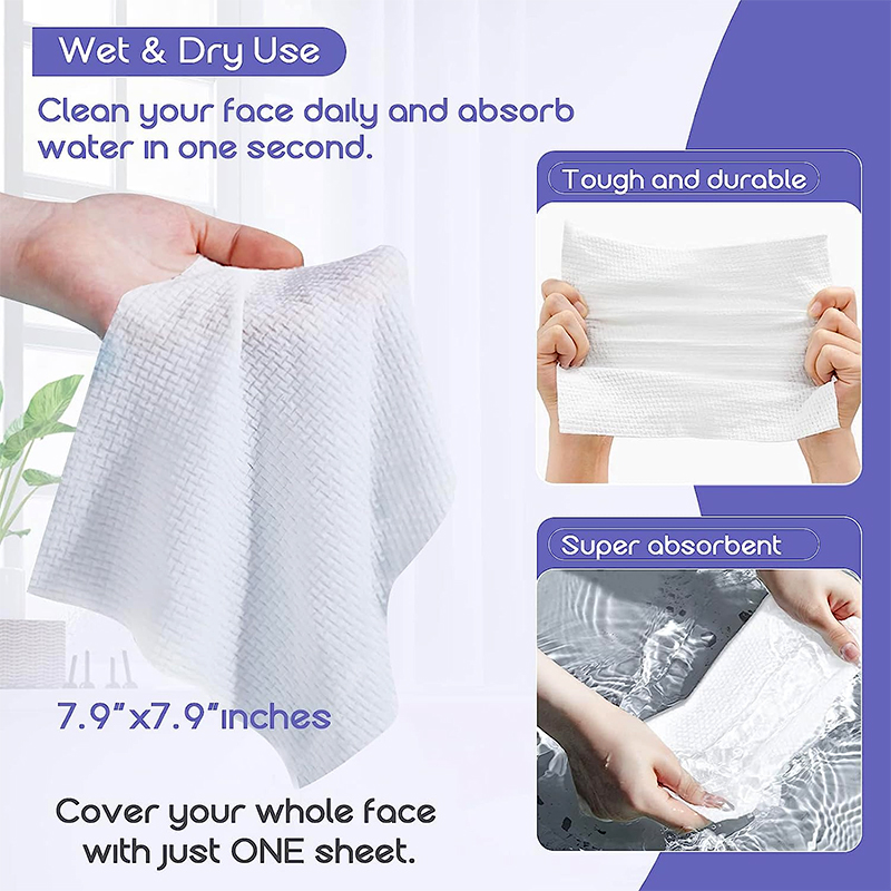 Biodegradable Facial Cleansing Towel Dry Wipes