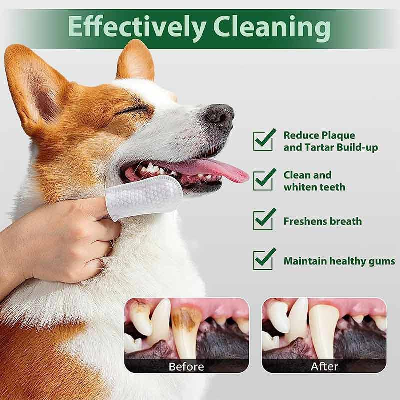 Dental Care Finger Wipes for Dogs TeethSYWIPE