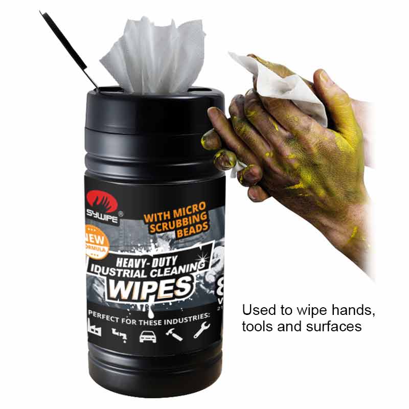 80 Sheet Per Tub Heavy Duty Wiping Industrial Hands Cleaning Wipes