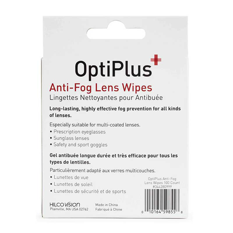 50 Count Pre-moist Individually Wrapped Anti Fog Glasses Wipes