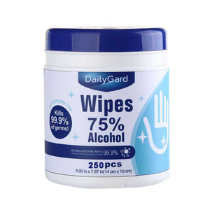250 Wipes Per Tubs 75% Alcohol Cleaning Wipes For Electronics