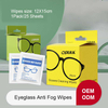 OEM Eyeglasses Cleaning Lens Wipes, Anti Fogging Wipes for Glasses