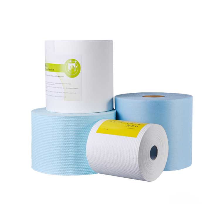 Heavy-Duty Industrial White Paper Towels Jumbo Rolls for Workshop