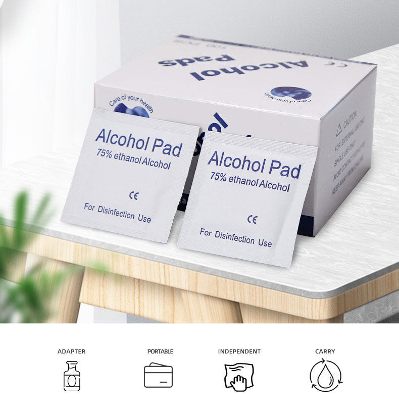 Extra large alcohol prep outlet pads