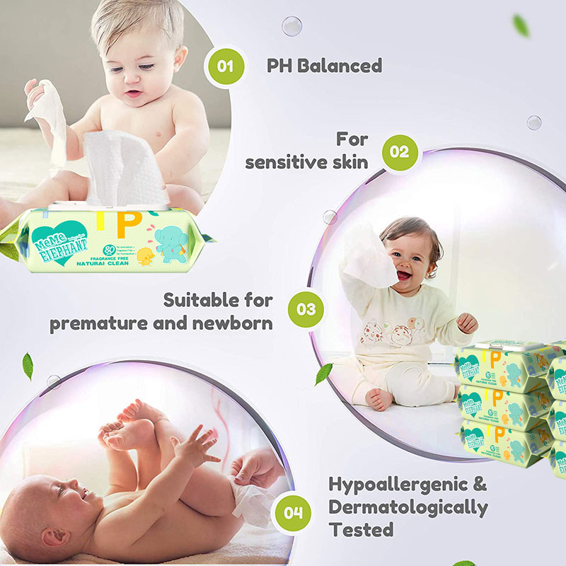 OEM Flushable Natural Baby Care Wet Wipes Best China Wholesaler