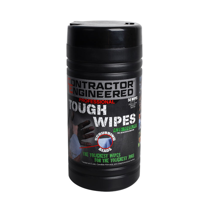 OEM Tough Plus Wipes ,with Scrubbing Beads, Multi-Surface Hand Wipes