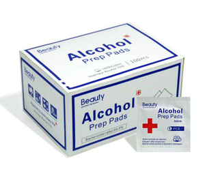  Wipes Individually Wrapped Alcohol Prep Pads 75% Alcohol (100 Wipes)