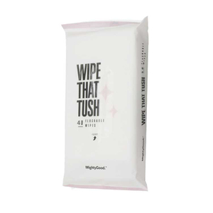 40 Wipes Degradable Antibacterial Flushable Toilet Tissue Wet Wipes