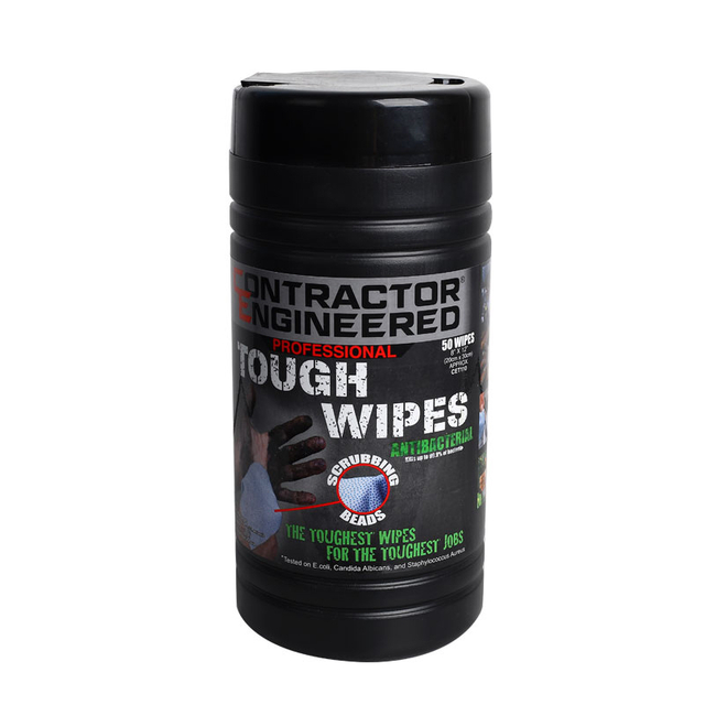 OEM Tough Plus Wipes ,with Scrubbing Beads, Multi-Surface Industrial Wipes