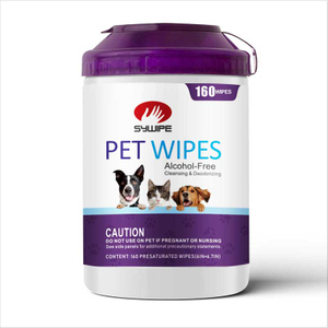 OEM Deodorizing Grooming Pet Wipes for Paws, Body, and Butt