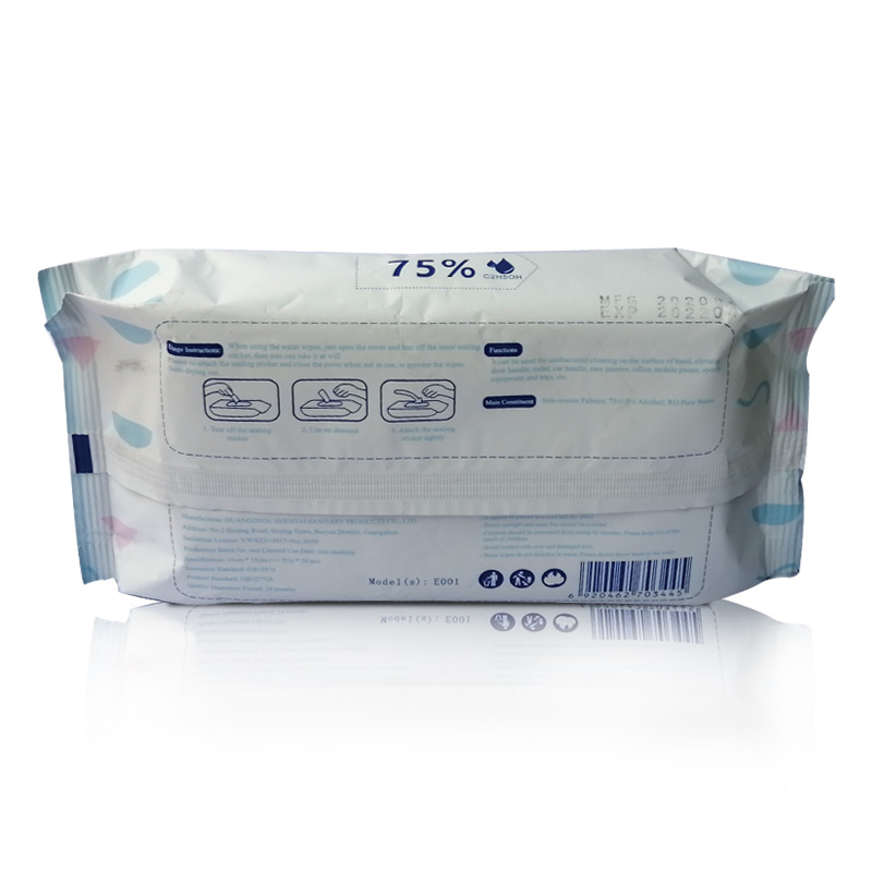 OEM Disinfectant Wipes, 75% Alcohol Hand Sanitizing Wipes, 50 Sheets